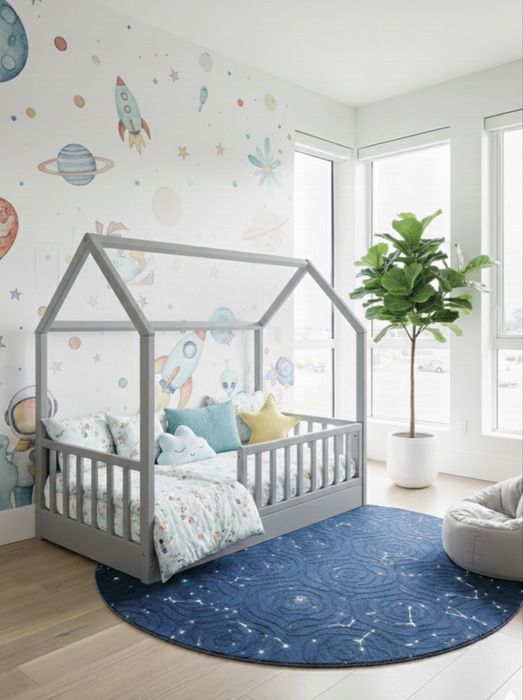 Кровать ліжко домік будиночок з дахом дерево дитяче підліткове чердак