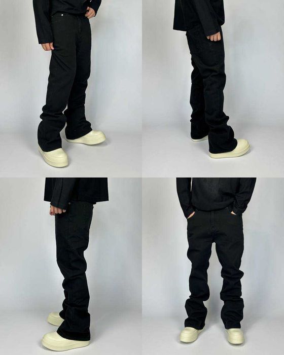 BALENCIAGA flared faded washed jeans клеш кльош джинси чорні сині