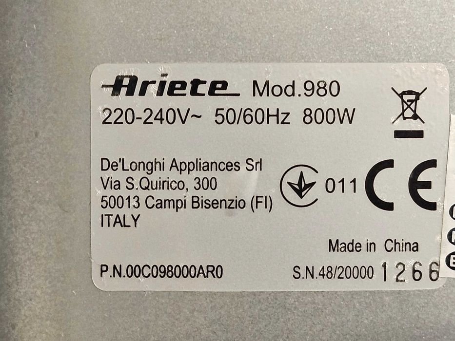 EKONOMICZNY Mini Piekarnik 10 litrów DeLonghi Ariete PrimoGusto 100