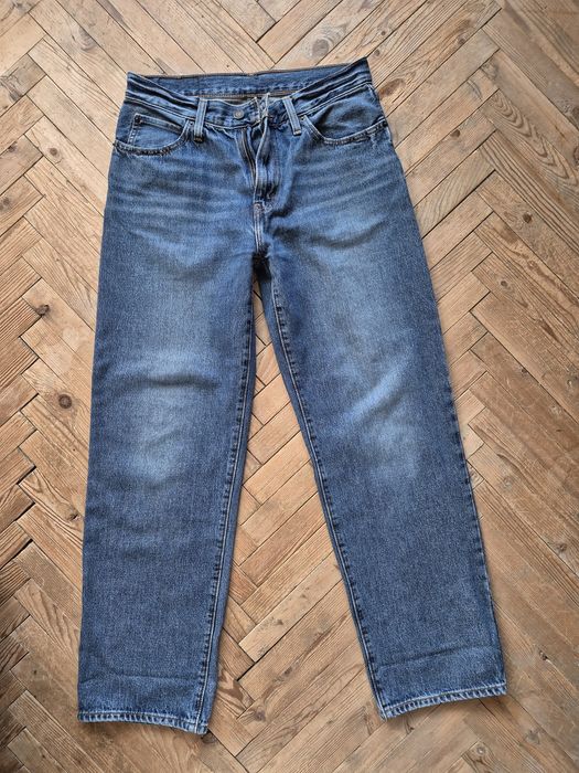 сині блакитні широкі джинси levi's 94 baggy dad