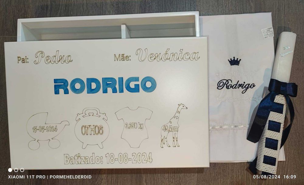 kit batismo personalizado