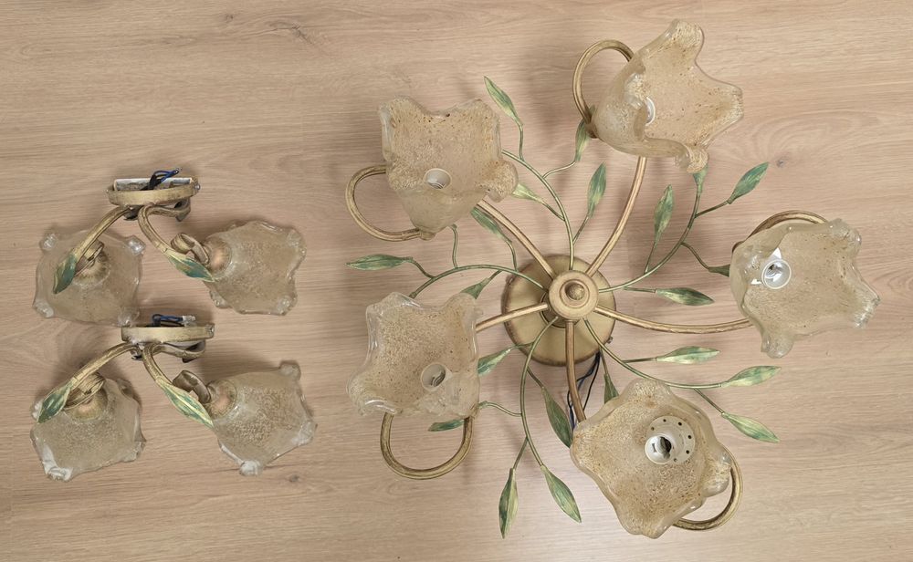 Lampa sufitowa, żyrandol, kinkiety