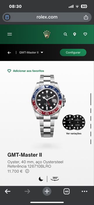 Relogio Rolex GMT Master II COMO NOVO