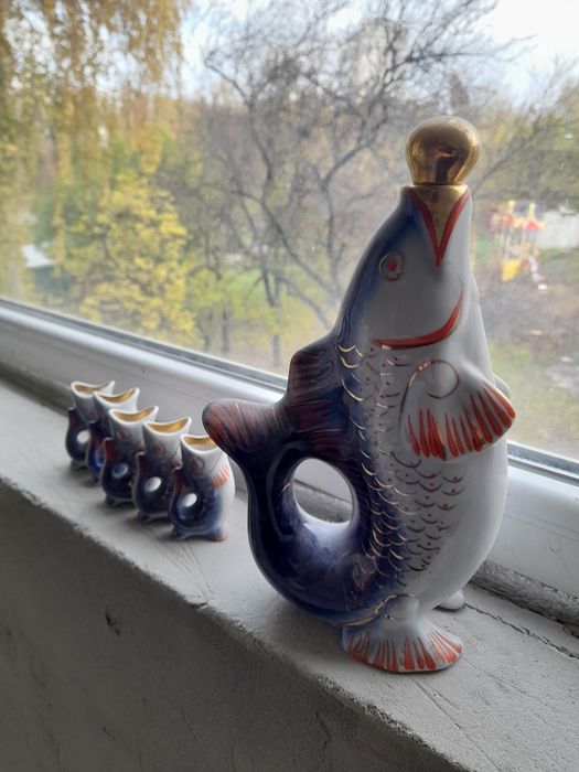 Золотые рыбки, фарфоровый набор.