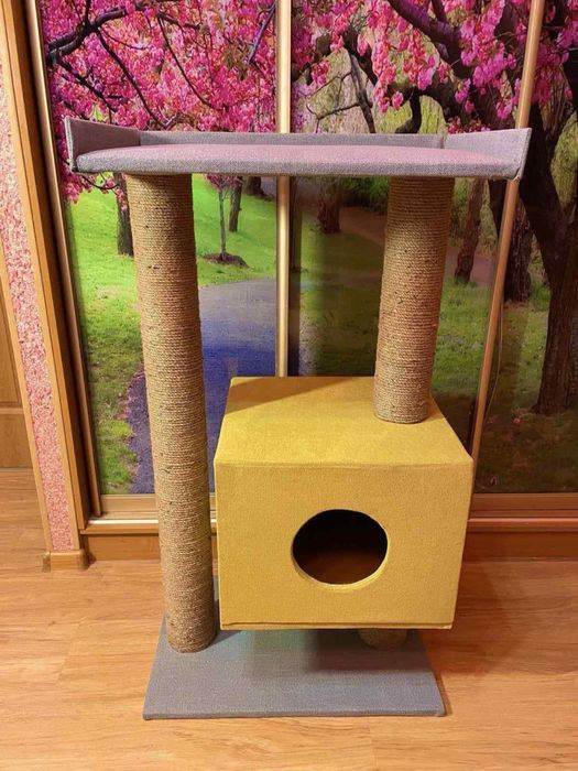 Duży drapak, wysoki, ręcznie robiony