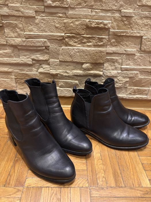 Sprzedam skórzane sztyblety - botki Wojas 41 r