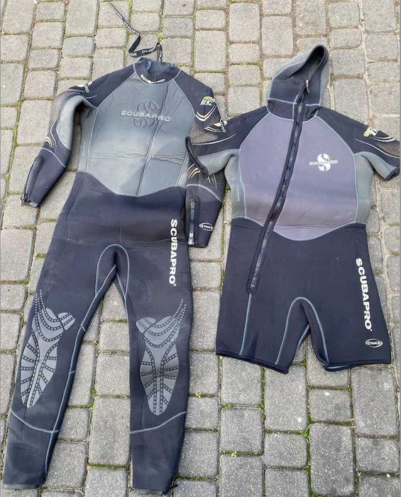 Zestaw skafandrów nurkowych Scubapro Everflex 4mm + shorty 7mm, XS