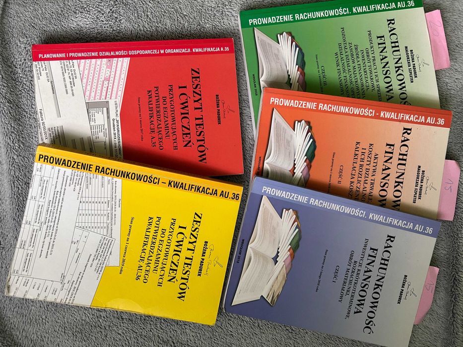 zestaw podręczników do szkół ekonomicznych - finanse i rachunkowość