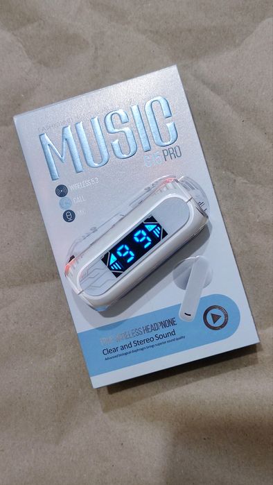 Навушники беспроводні білі type-C наушники белые