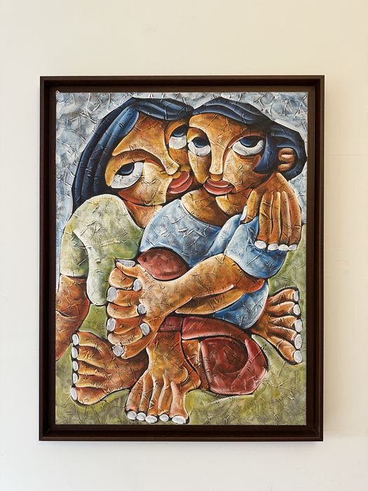 Quadros a Óleo - Mãe e Filho(a)