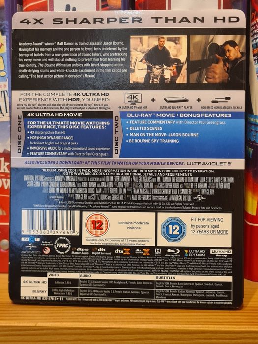 The Bourne Ultimatum 4K UHD bluray