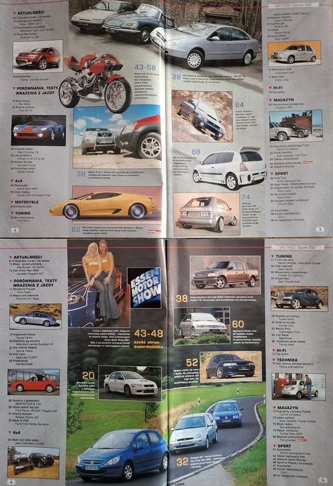 AUTOMOTO Auto dziś i jutro 4 numery z 2002 BMW CSL Irmscher tuning Vip
