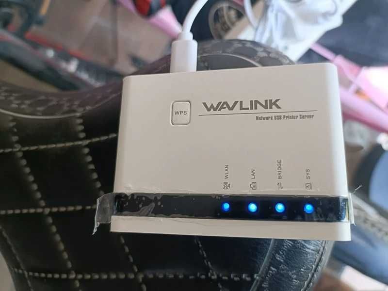 Bezprzewodowy serwer druku WiFi USB z 10/100Mbps LAN/Bridge 480Mbps