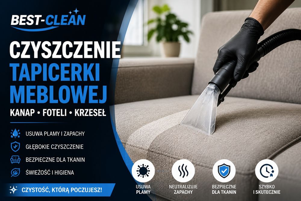 Pranie tapicerki meblowej i samochodowej Kraków Zabierzów z dojazdem