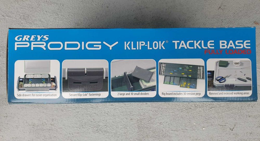 Pudełko na akcesoria GREYS Prodigy Klip-Lok Tackle Base FULLY Loaded ...