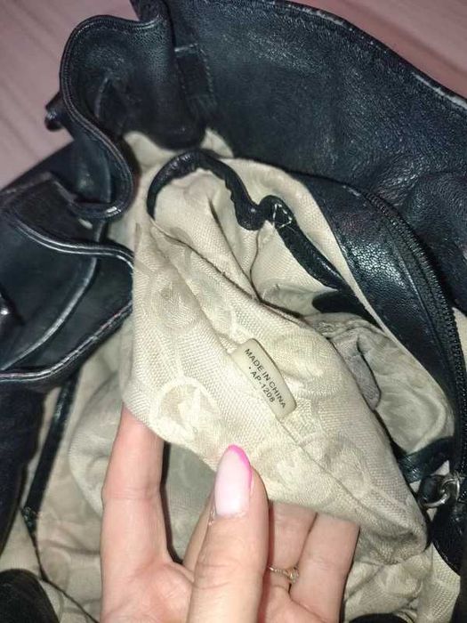 Michael Kors Hamilton czarna torebka klasyk, skóra naturalna. A4