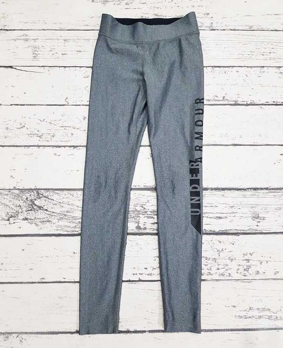 Under Armour * legginsy * graphic * logo * szare * damskie * ideał * S