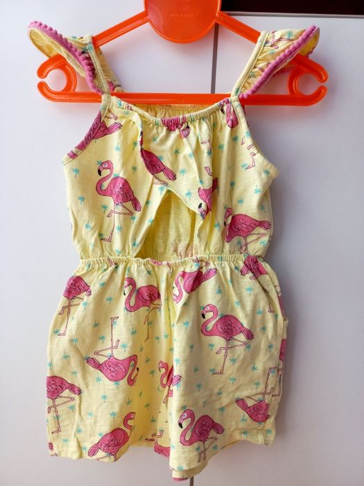 Next spodnium 104 kombinezon letni flamingi