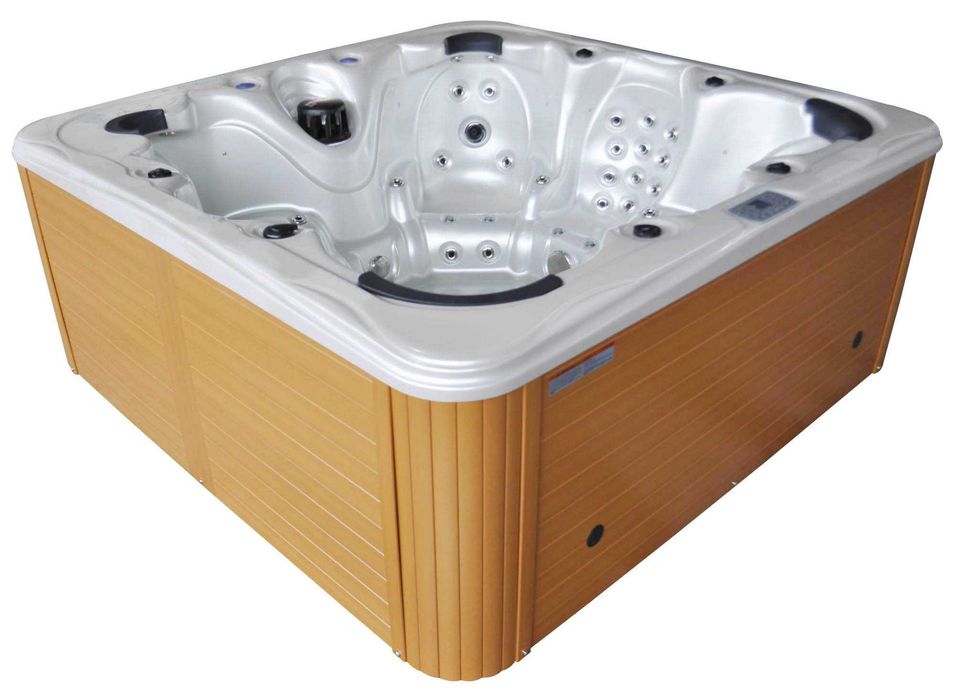 Jacuzi ogrodowe SPA Balboa 224×224×90 cm Akryl.  Pokrywa i schody