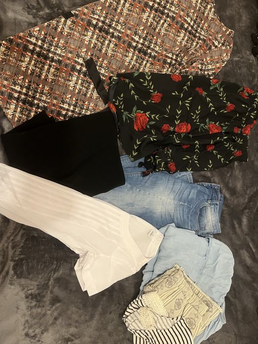 Paczka ciuchów S plus gratisy w stylu boho