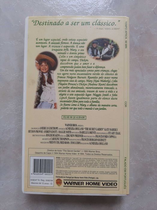VHS Filme "O Jardim Secreto"