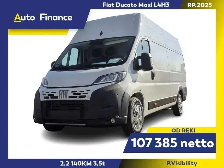 Fiat Ducato Maxi L4H3 140KM od ręki RP.2025  Movano | Master | Jumper | Boxer | Toyota Proace