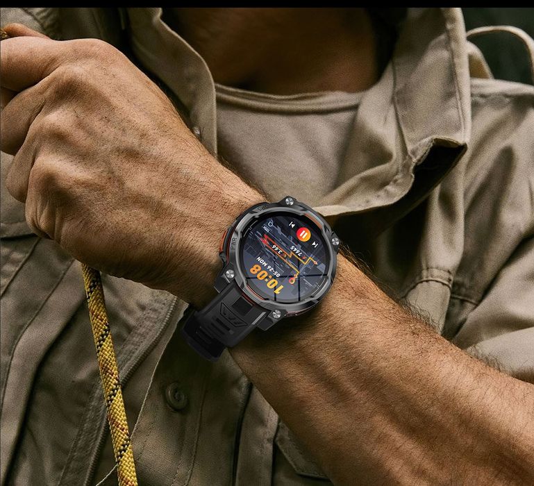 Тактичний смарт годинник T-REX Military Grade, GPS + Compass, OFFLINE MAPS, Батарея 1200 mAh