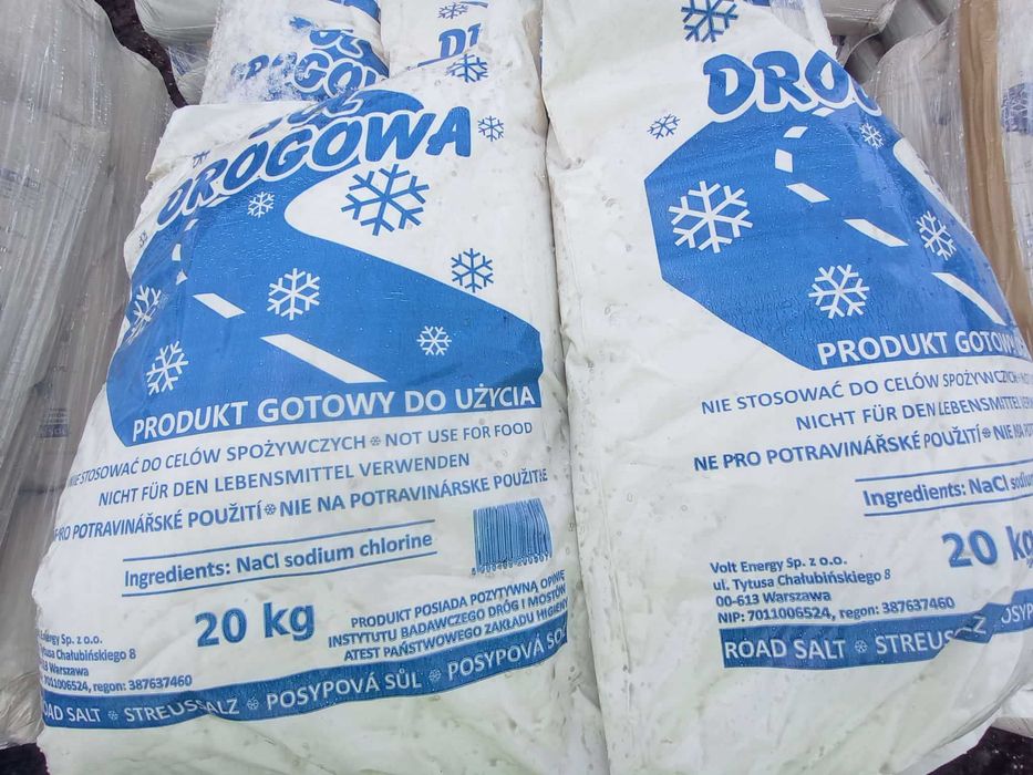 Sól drogowa workowana 20 kg