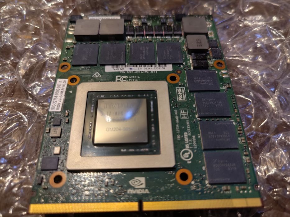 NVIDIA Tesla M6 Mobile 8gb mxm НАДІЙНА як нова
Graphics Processor
GM204
 
Cores
1536