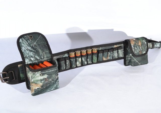 Патронташ на 44 патрона поясной камуфляжный из кордуры качественный
