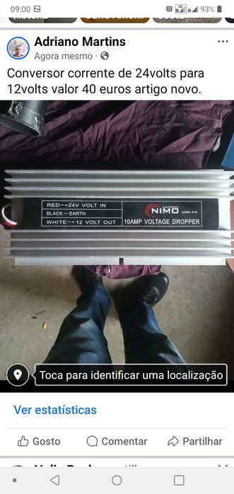 Transformador de 24v para 12 v
