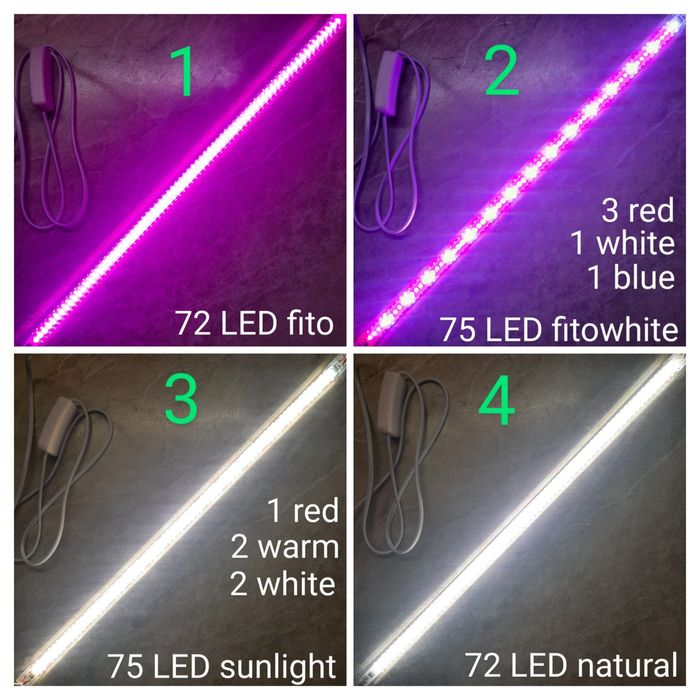 Фітолампа для рослин LED, для орхідей, фіалок, квітів і розсади