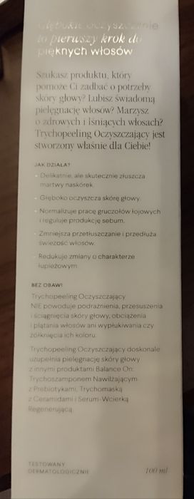 Trychopeeling oczyszczający