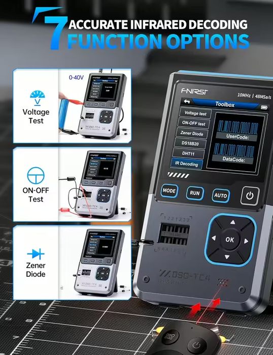 Портативний осцилограф DSO-TC4 3-в-1