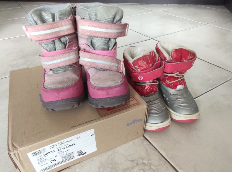 Kozaki zimowe Bartek rozmiar 26 + śniegowce