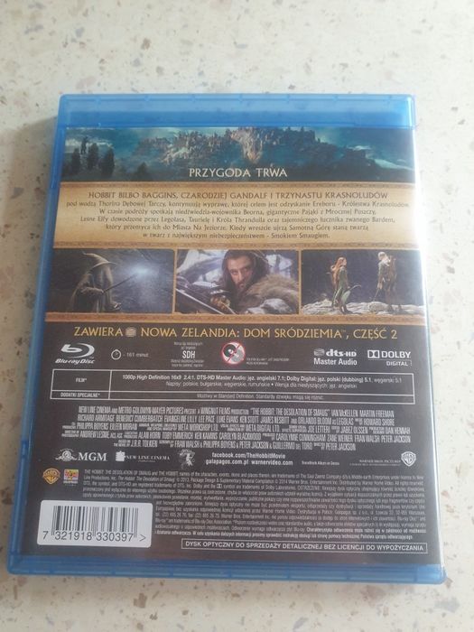Hobbit Pustkowie smauga blu-rey