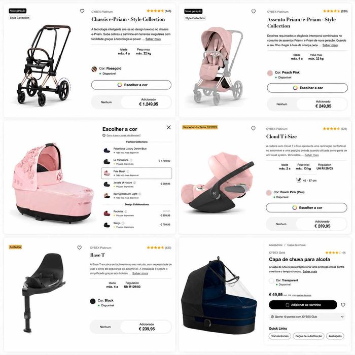 CYBEX Platinum e-Priam - Conjunto Elétrico Completo | Quase Novo