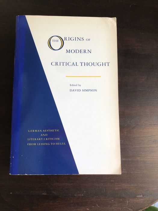 German Idealism German Aesthetic Tradition German Critical Thought