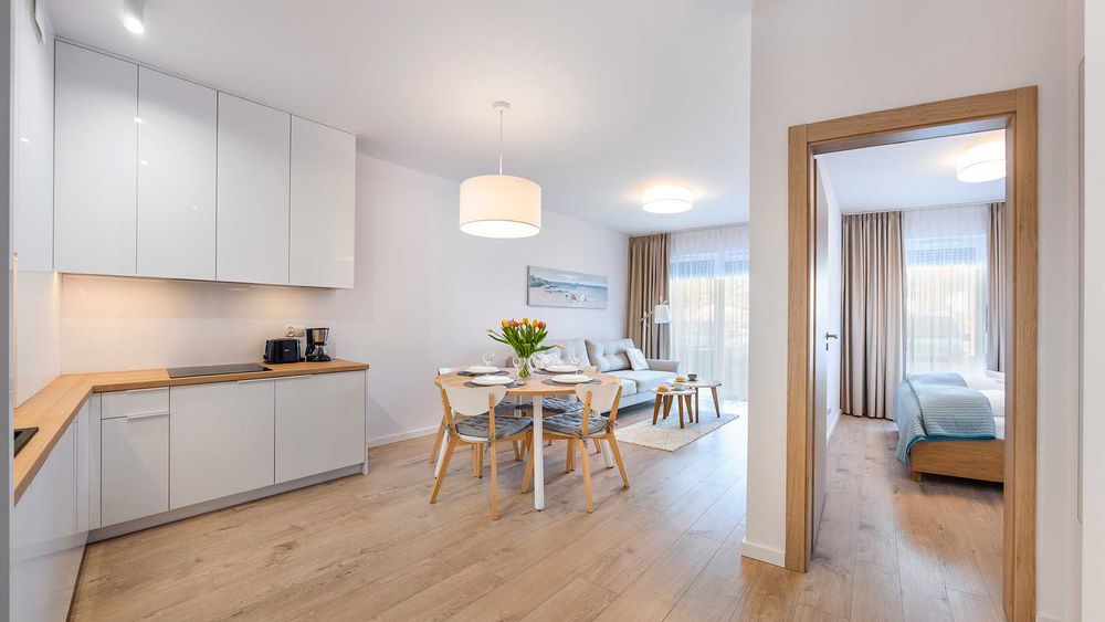 apartament nad morzem Mielno noclegi 4os. sauna siłownia TANIO