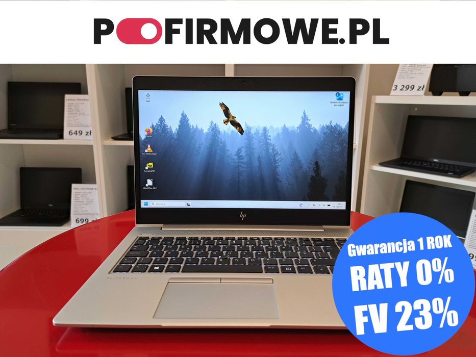 A-Klasa Laptop 14" HP Elitebook 840 G6 i5-8GEN 8GB/256SSD FullHD IPS Win11 HDMI Gwarancja 24mc Faktura 23% Pofirmowe.pl