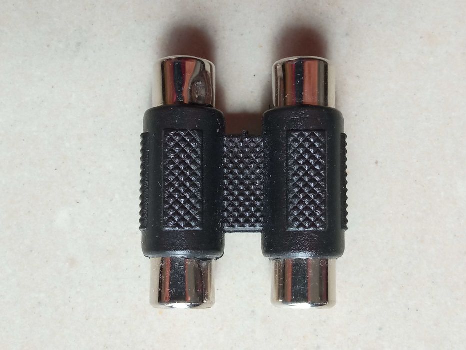 Adapter złącze złączka 2xRCA RCA podówójny gniazdko gniazdko