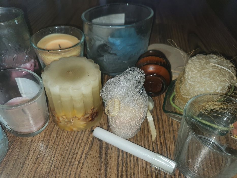 Świeczki słoiki zestaw 5zł