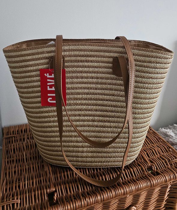 Koszyczek letni, torba shoperka Boho