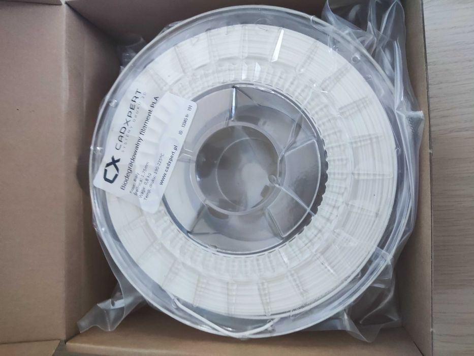 filament PLA biały