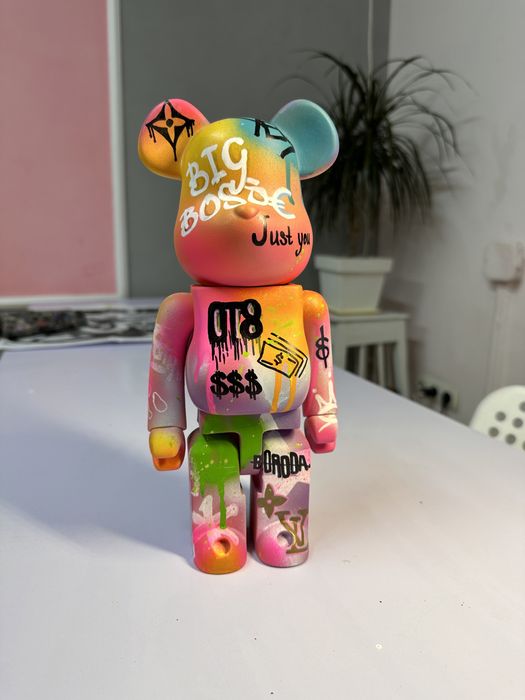 Розпис/Кастом ведмедика Беарбрік Bearbrick( bitcoin/crypto(