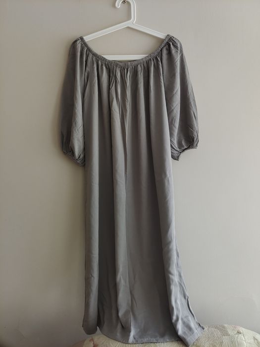 Сукня міді графіт