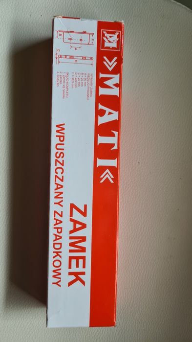 Nowy zamek wpuszczany zapadkowy MATIK 90/22 grafit / antracyt