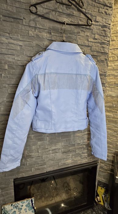 Błękitna ramoneska damska s m l