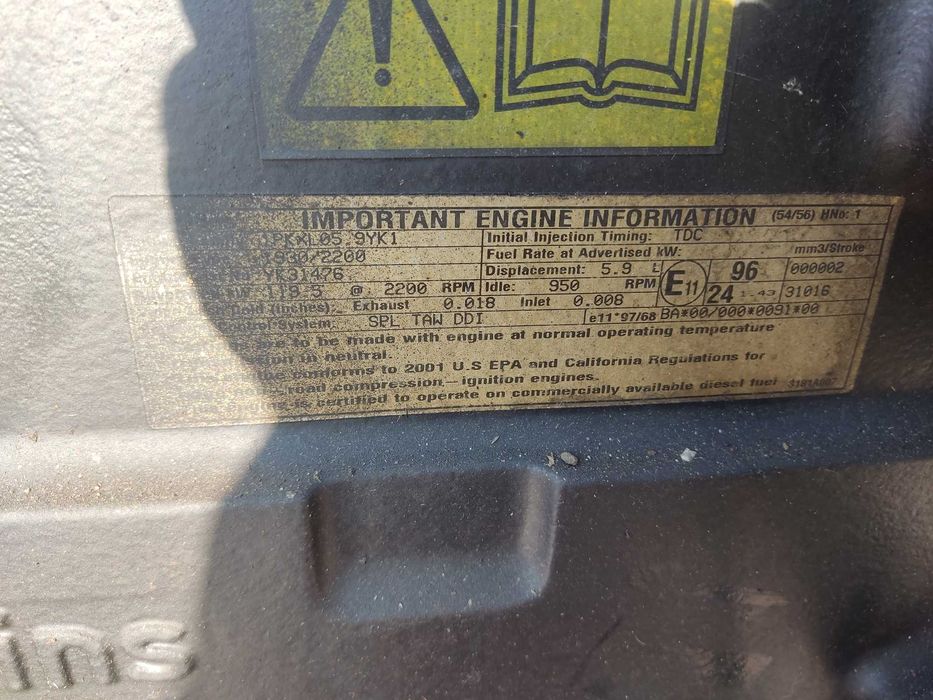 silnik john deere 4 cyl kod 4039 lub massey ferguson 6 cyl kod 1006-60