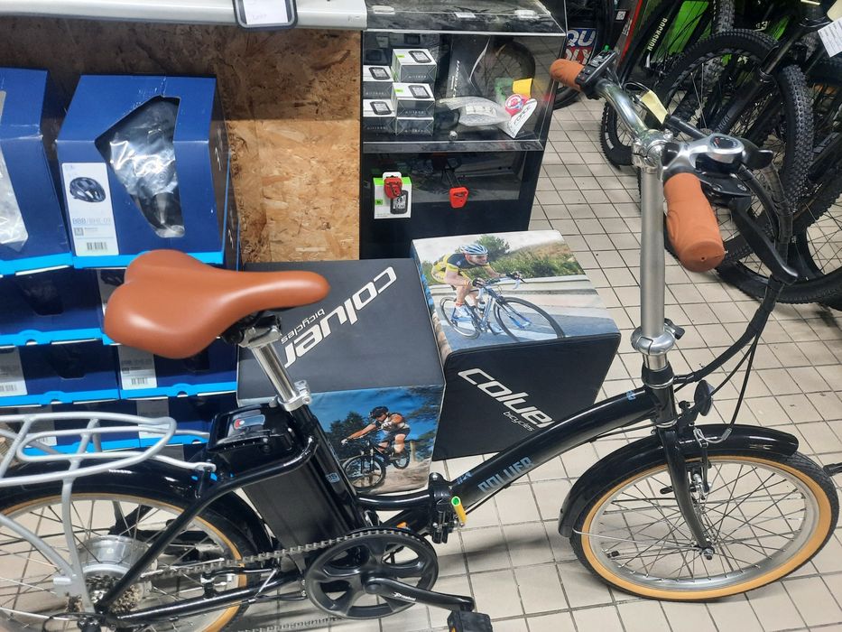 Bicicleta coluer eletrica dobravel roda 20